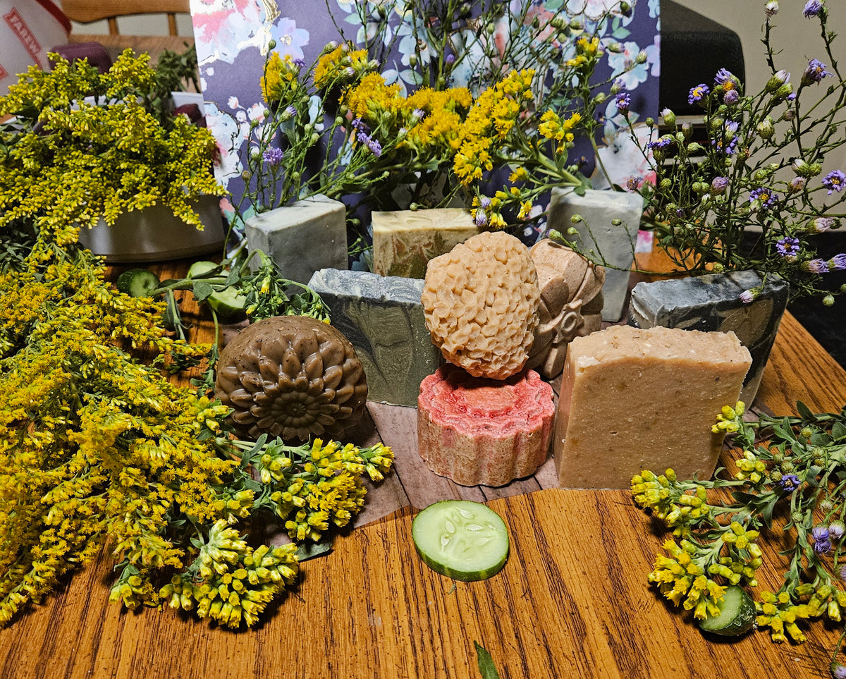 Handcrafted natural soap bars by Bare Essentials by Adel