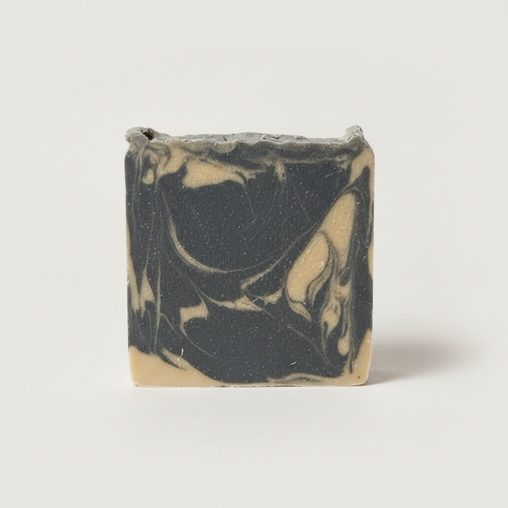 Black Turmeric & Vetiver Soap - Flat Lay