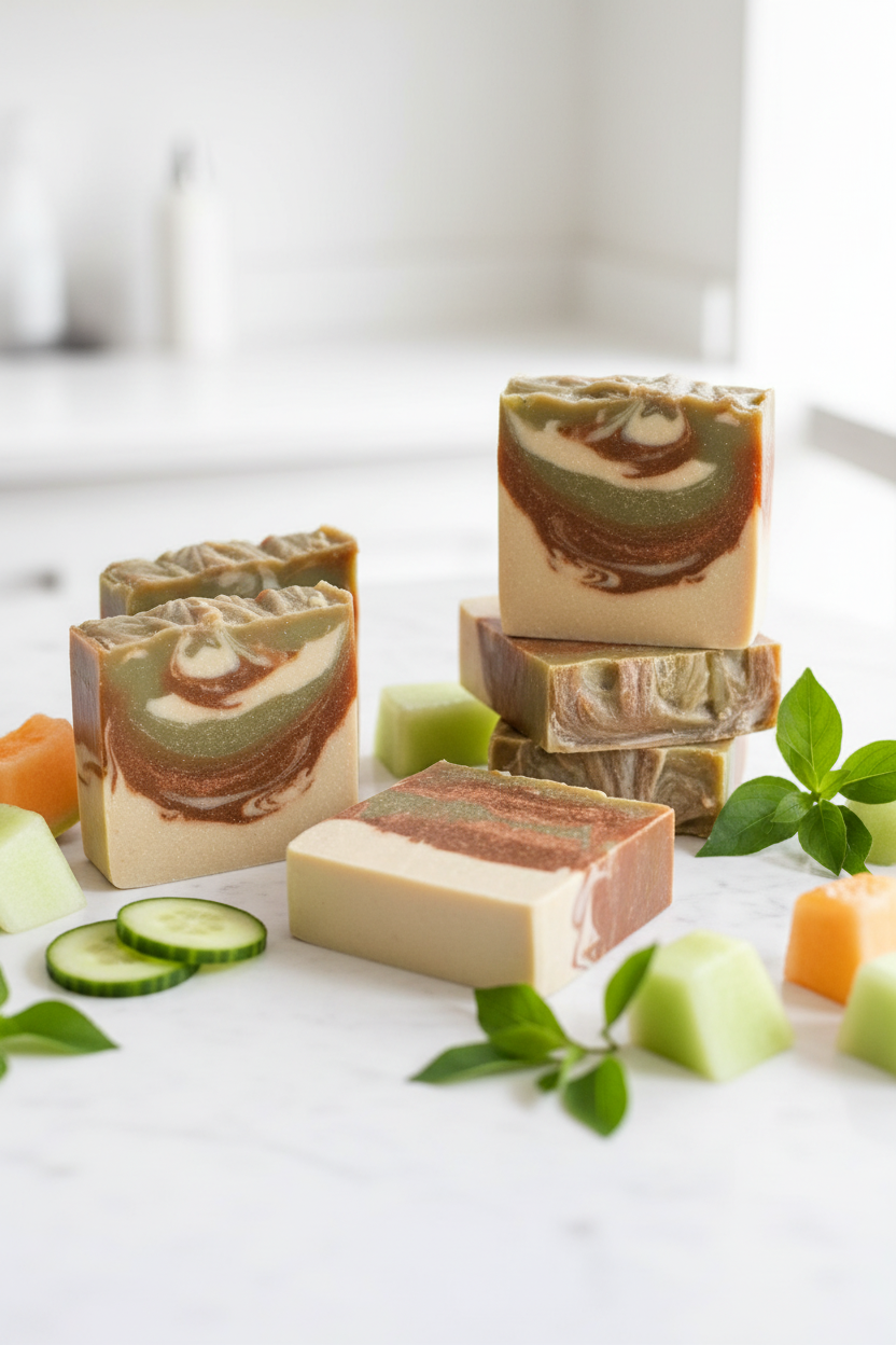 Cucumber Melon Handmade Soap bar handmade soap bar