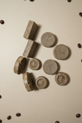 Bean & Bare handcrafted coffee soaps with roasted coffee beans